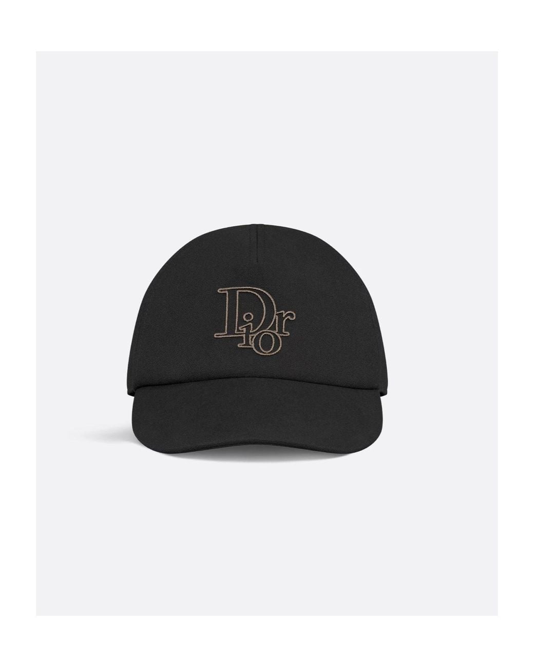 Dior Black Cap With Centered Oblique for men