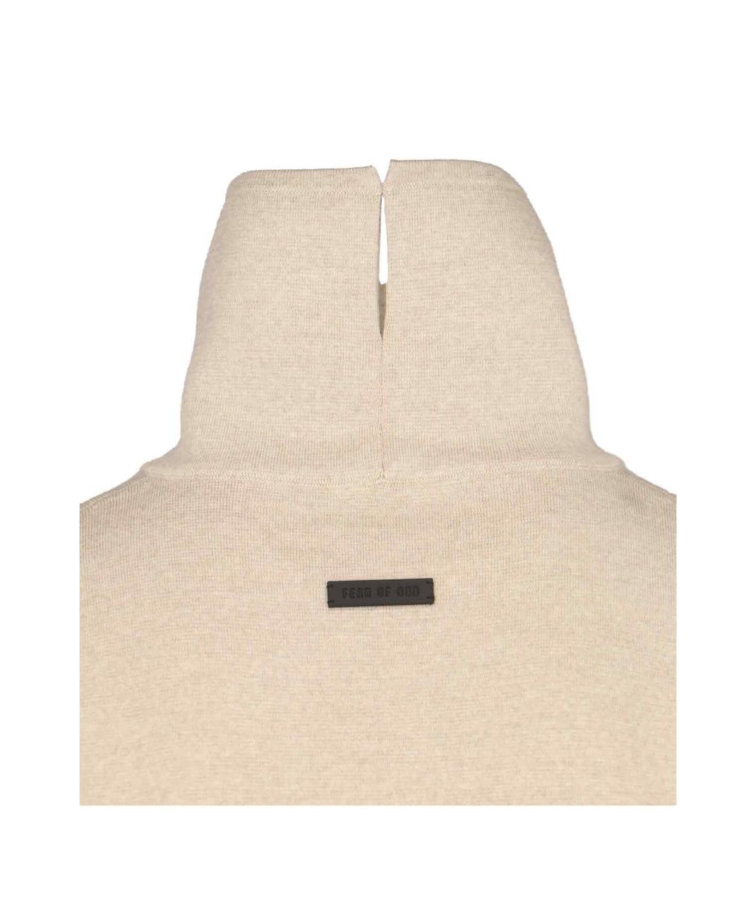 Fear Of God Natural Knitted High Neck T-Shirt for men
