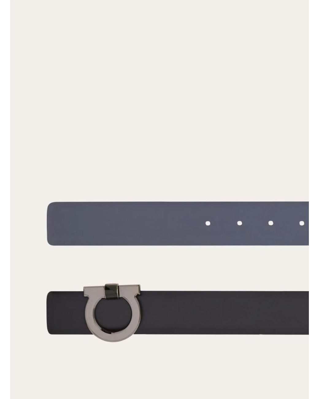 Ferragamo White Ferragamo Reversible And Adjustable Belt for men