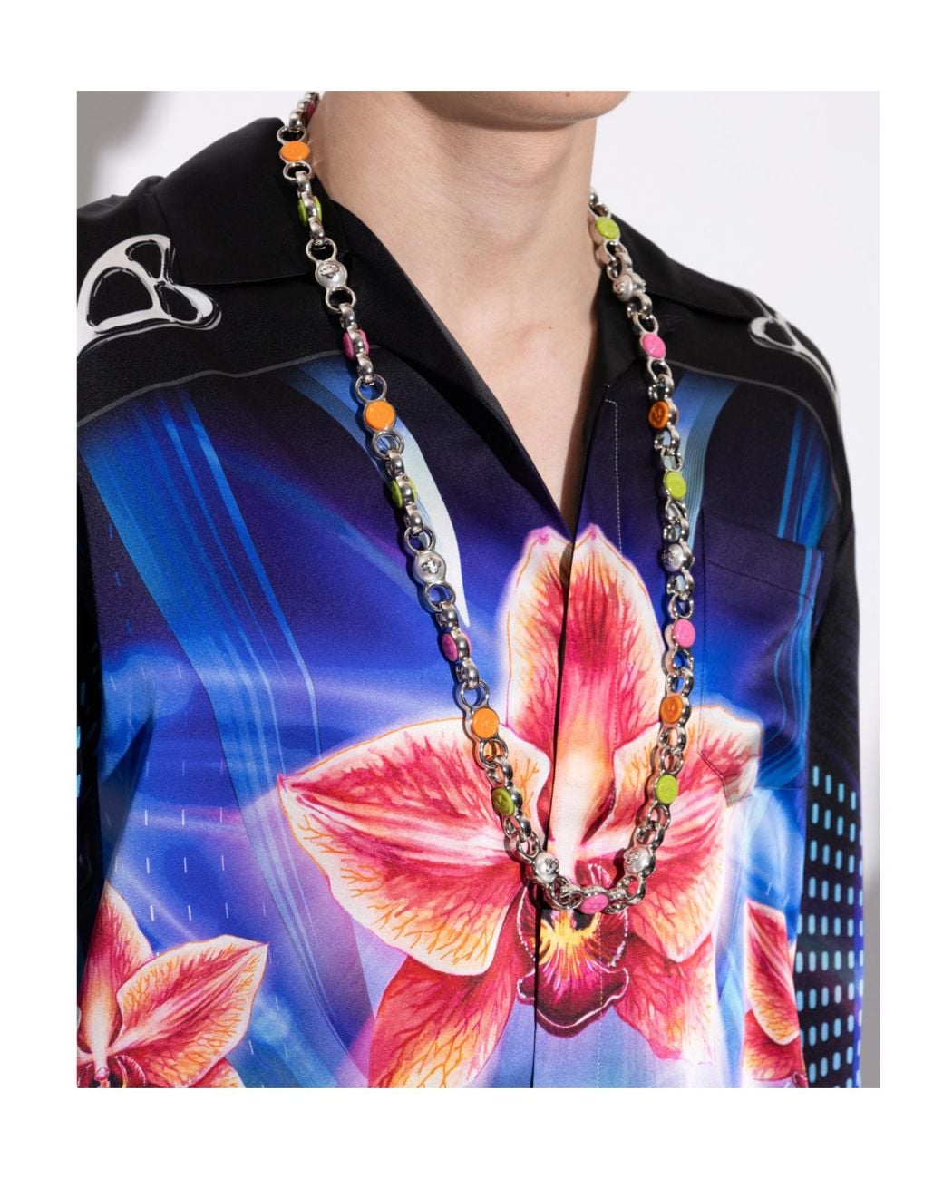 Casablanca Multicolor Multi Color Necklace for men