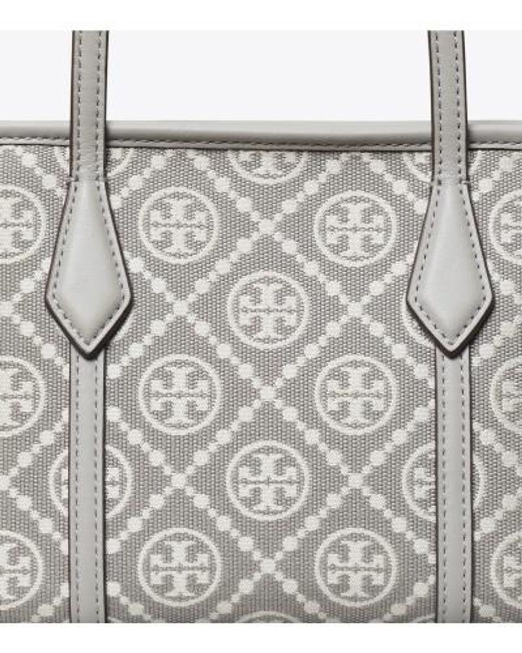 Tory Burch Gray T Monogram Perry Mini Tote