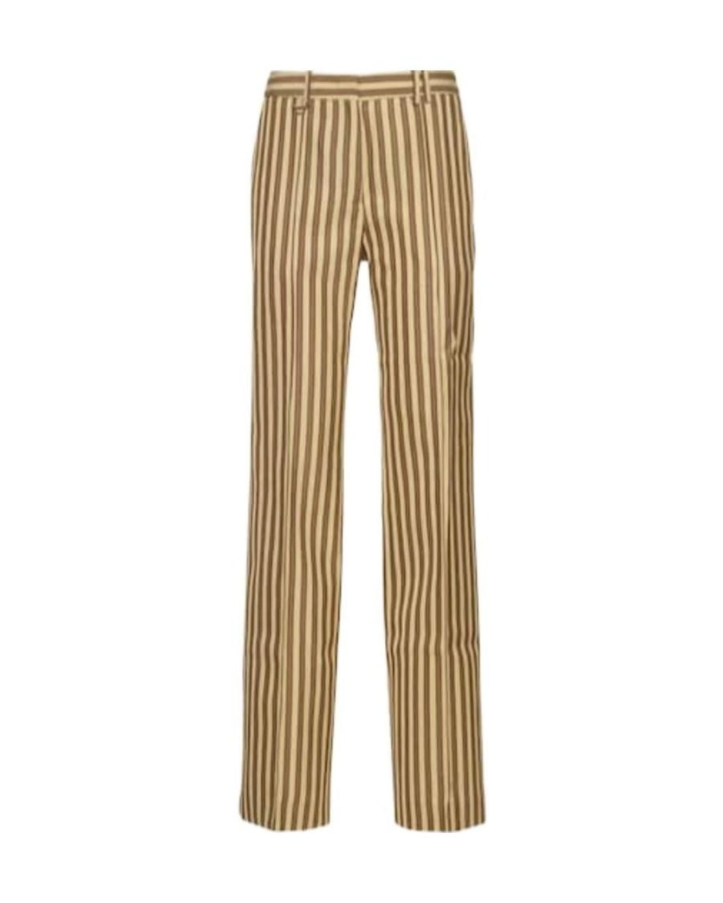 Jacquemus Natural Logo Stripe Casual Trousers