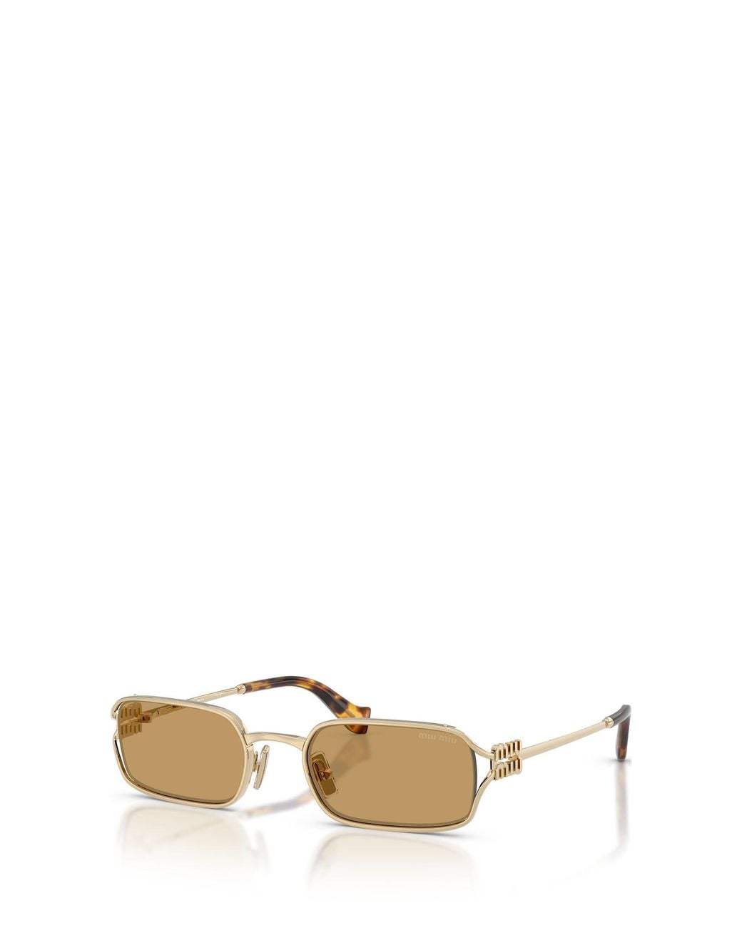 Miu Miu Metallic Eyewear Rectangle Frame Sunglasses for men