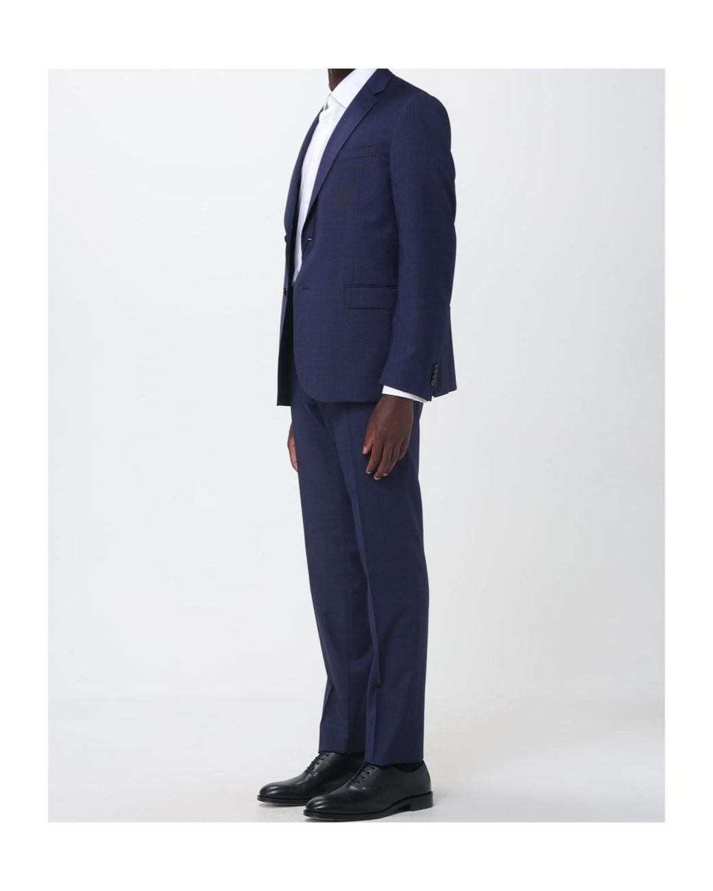 Zegna Blue Long-Sleeved Suit for men