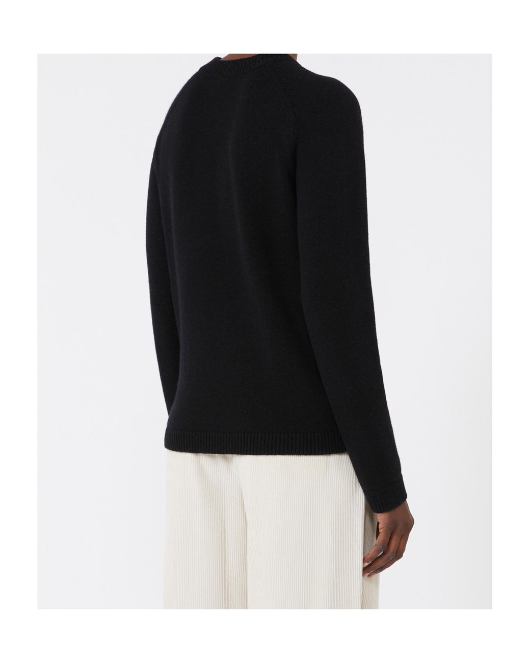Max Mara Black 'S Damasco Crewneck Knitted Jumper