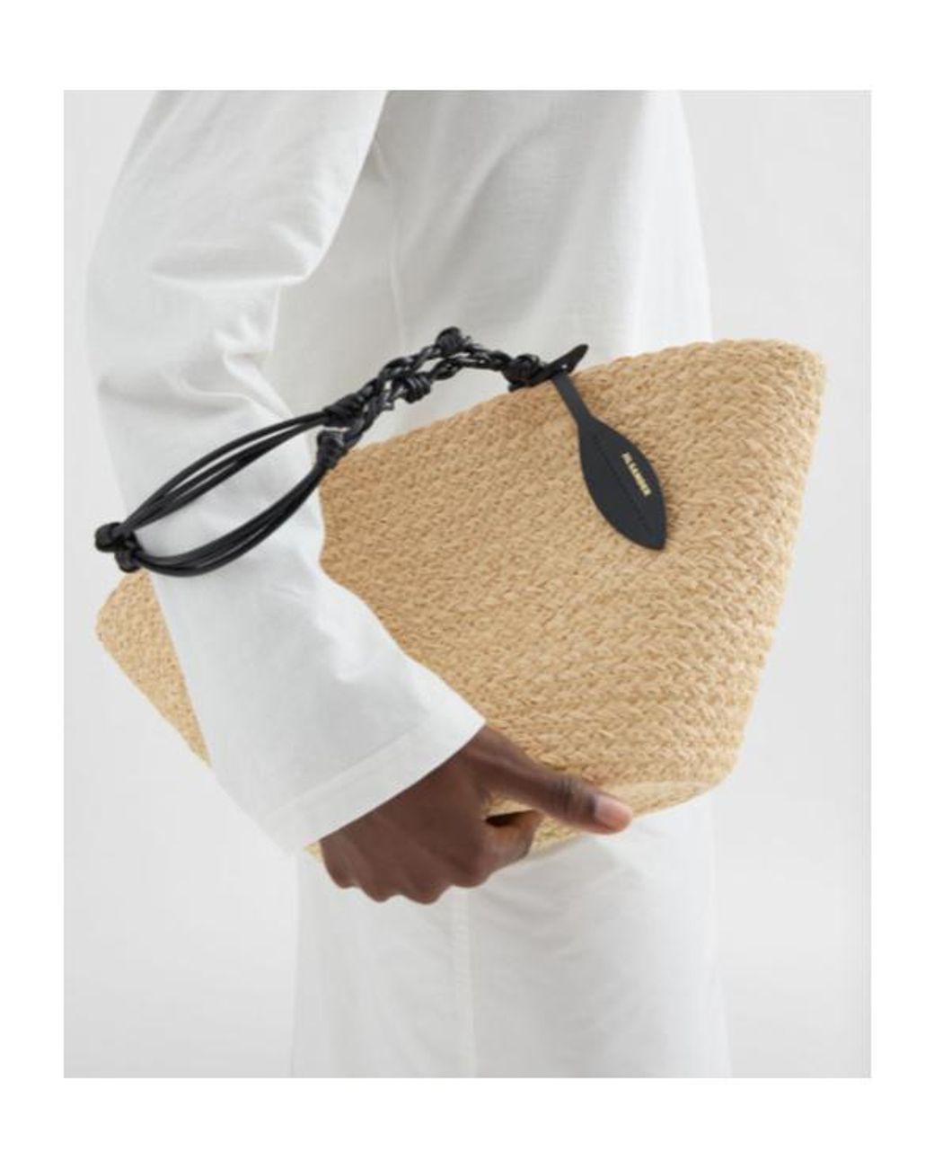 Jil Sander Natural Tangle Small Bucket Bag