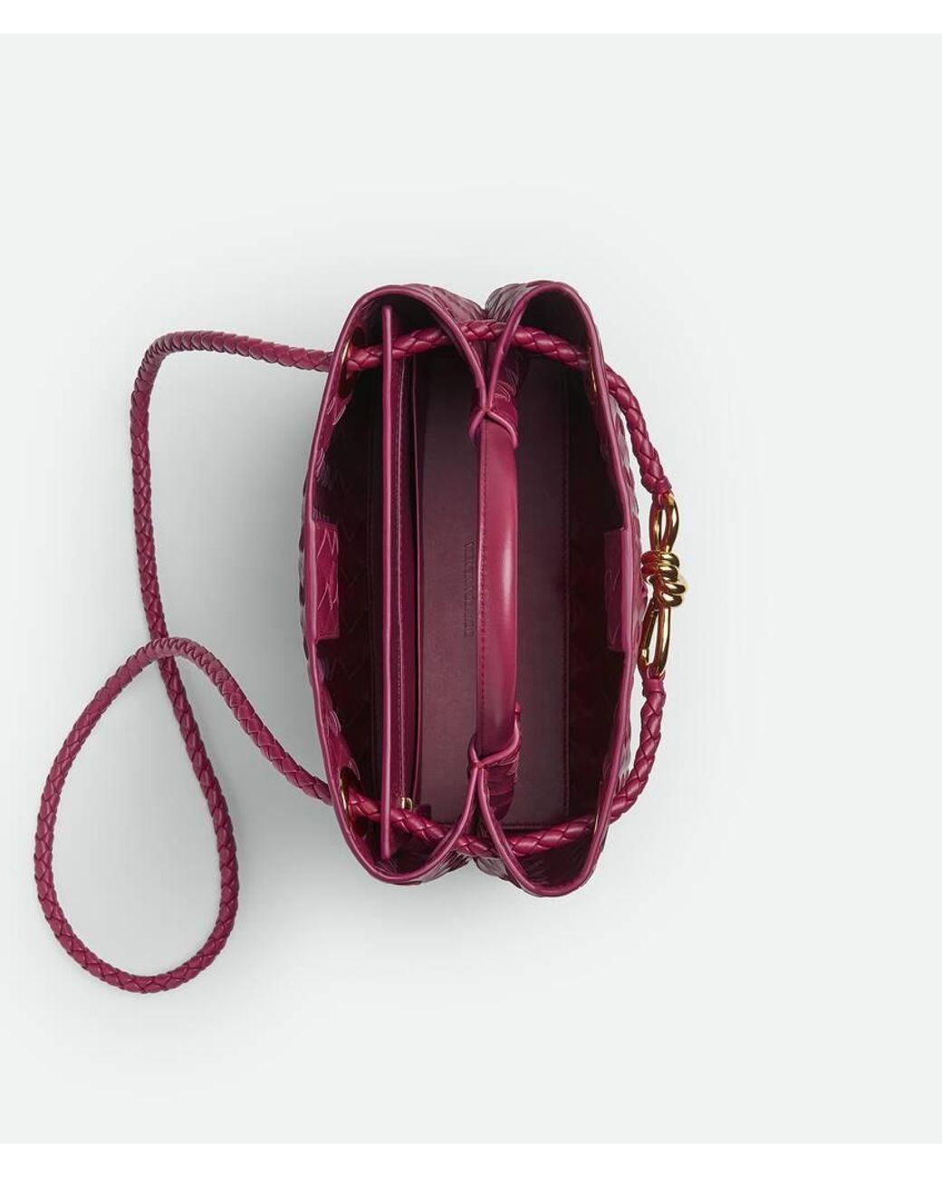 Bottega Veneta Pink Andiamo Small Tote Bag