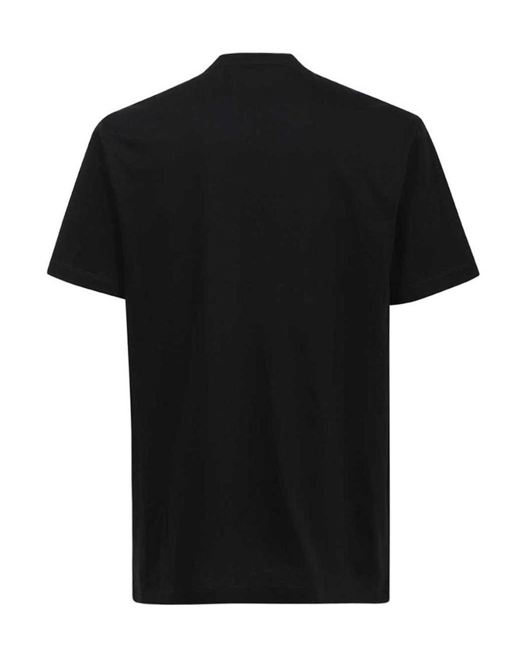 Versace Black Logo-Printed Crewneck T-Shirt for men