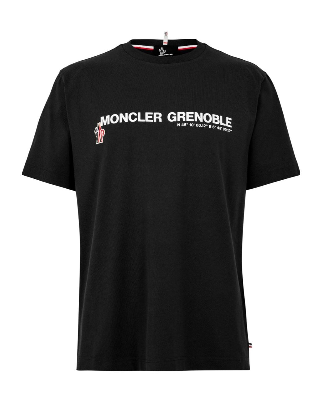 Moncler Black Simple Short-Sleeved T-Shirt for men