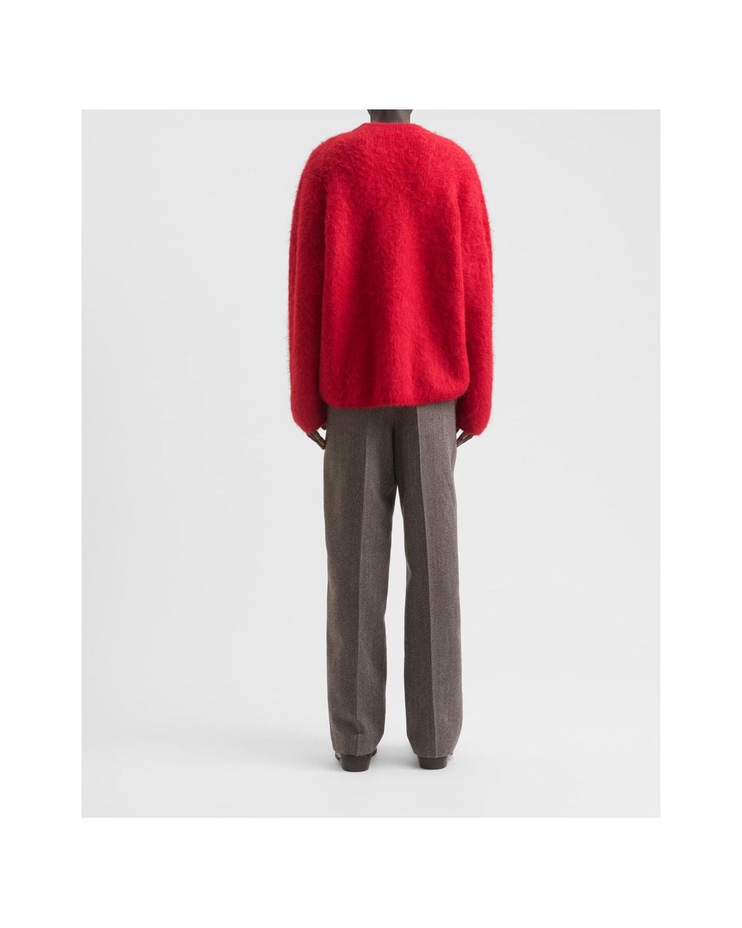 Séfr Red Crew-Neck Long-Sleeve Knit Top for men