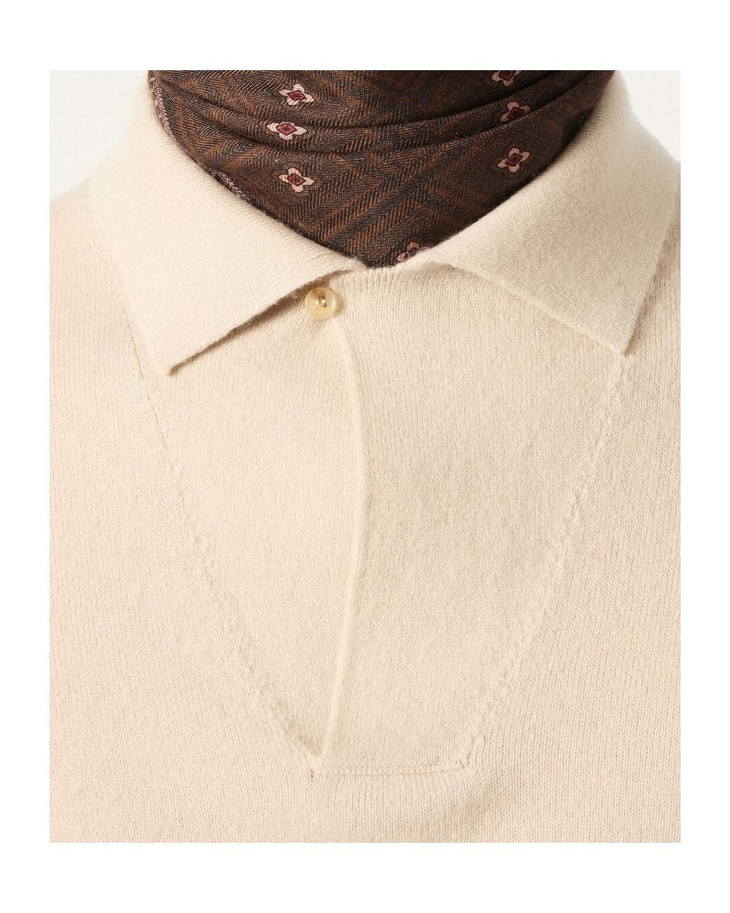 Loro Piana Natural Sergio Polo Shirt for men