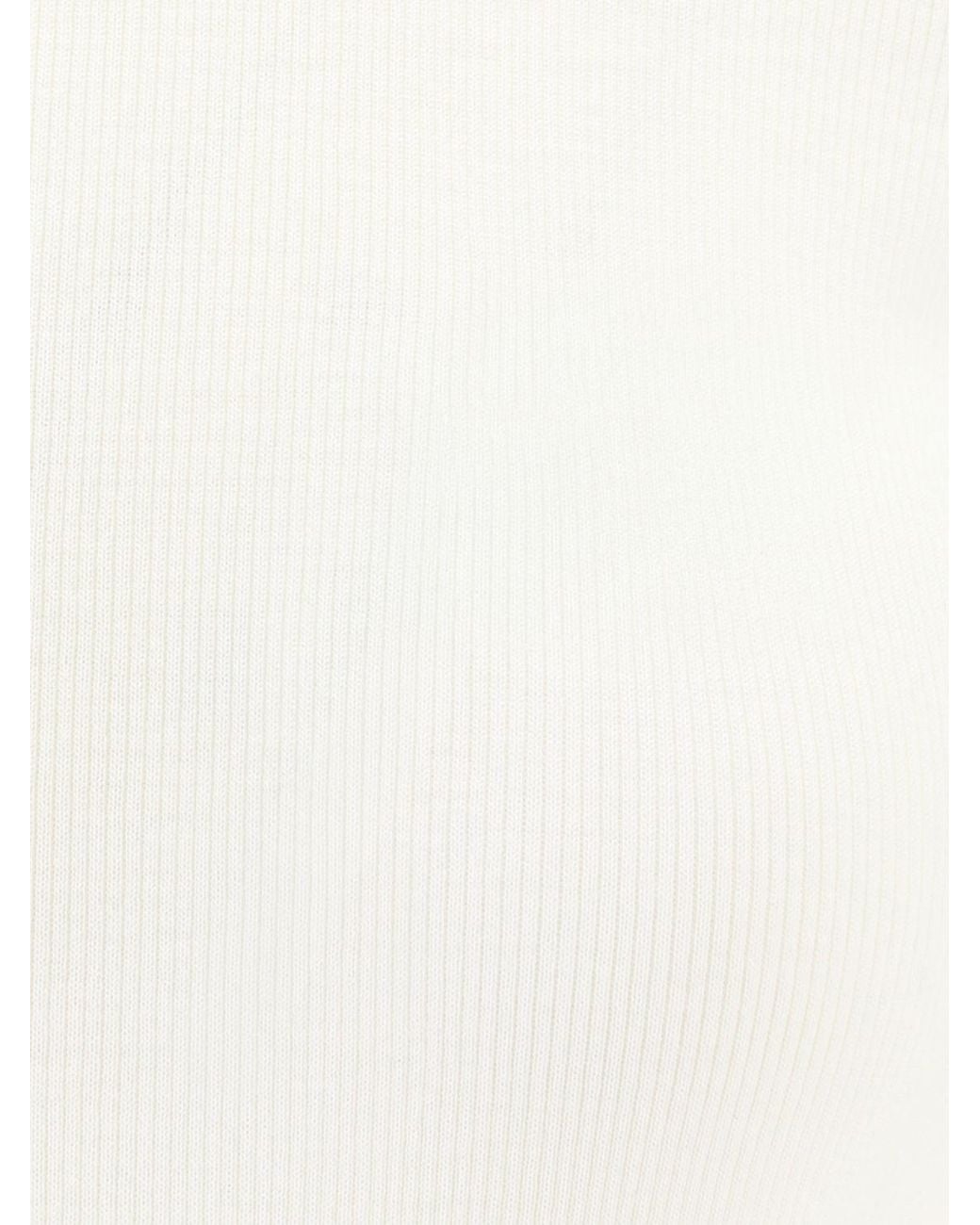 Max Mara White Cono Turtleneck Knitted Jumper