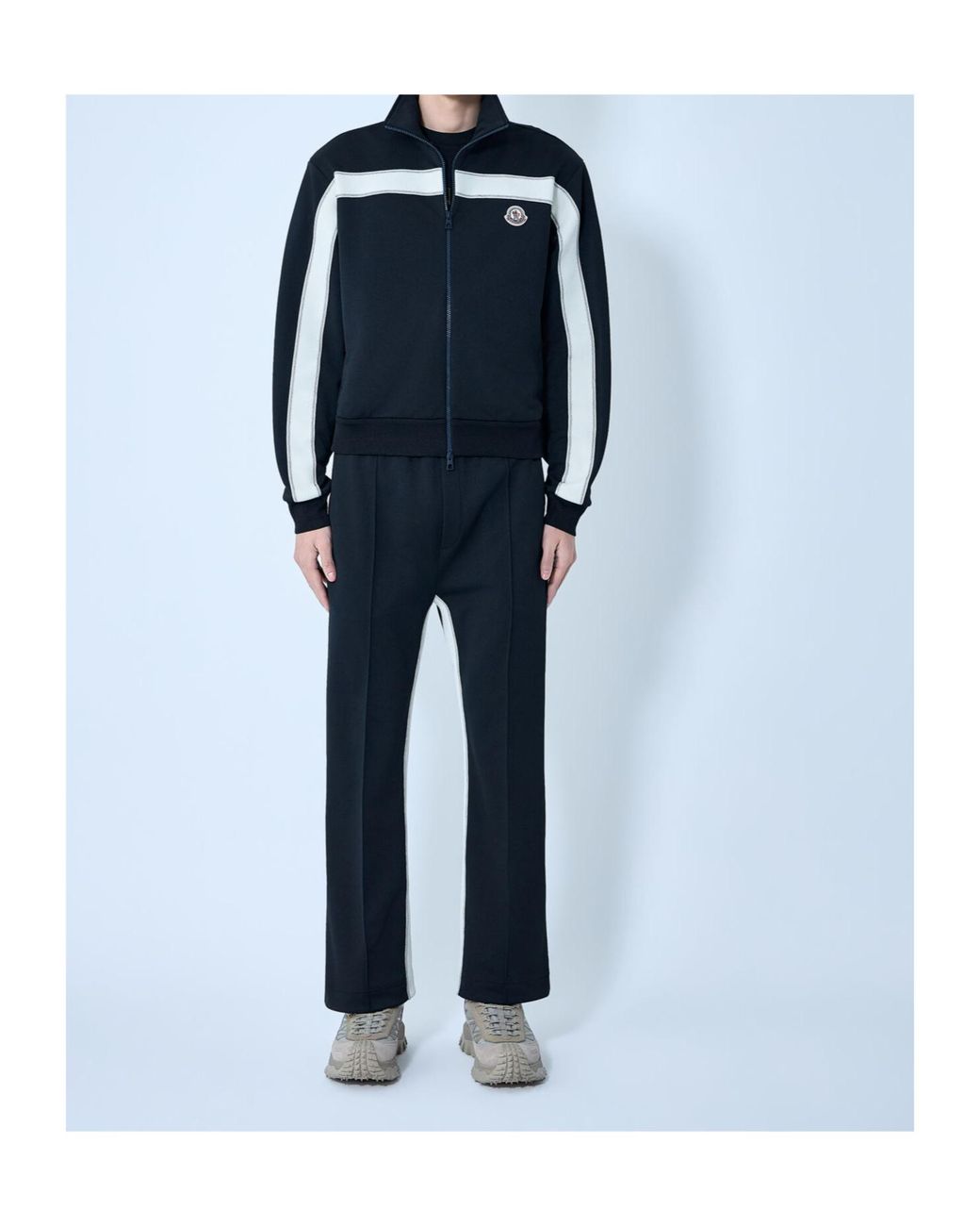 Moncler Black Wide-Leg Sweatpants for men