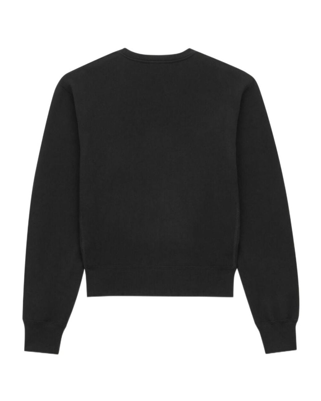 Saint Laurent Black Cassandre Crewneck Sweatshirt