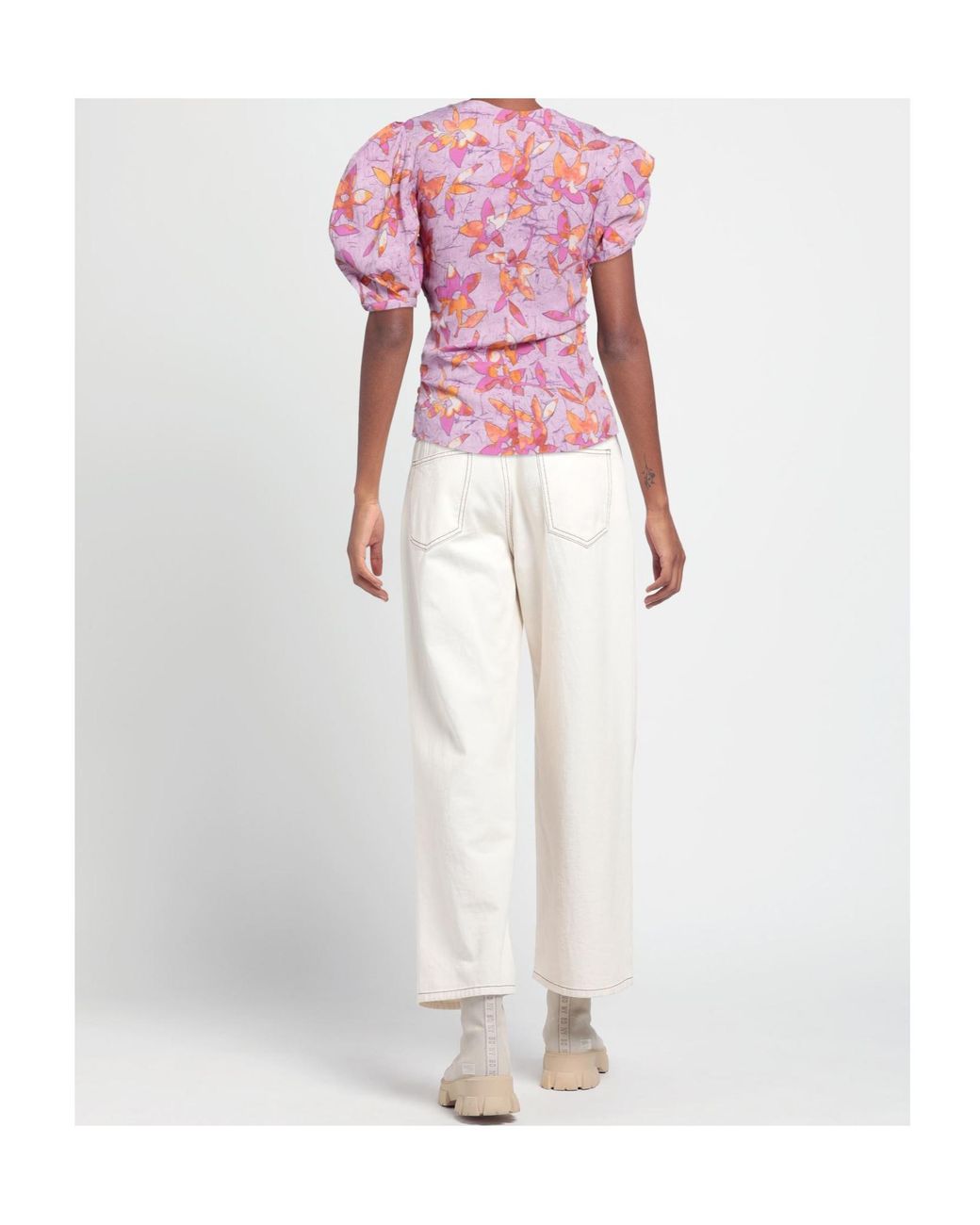 Isabel Marant Pink V-Neck Top