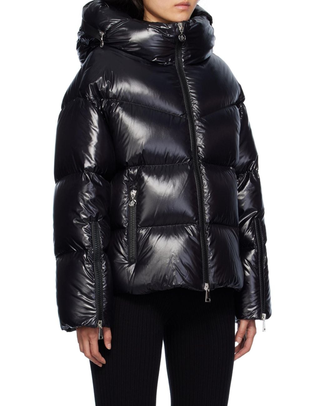 Moncler Black Huppe Padded Hooded Jacket