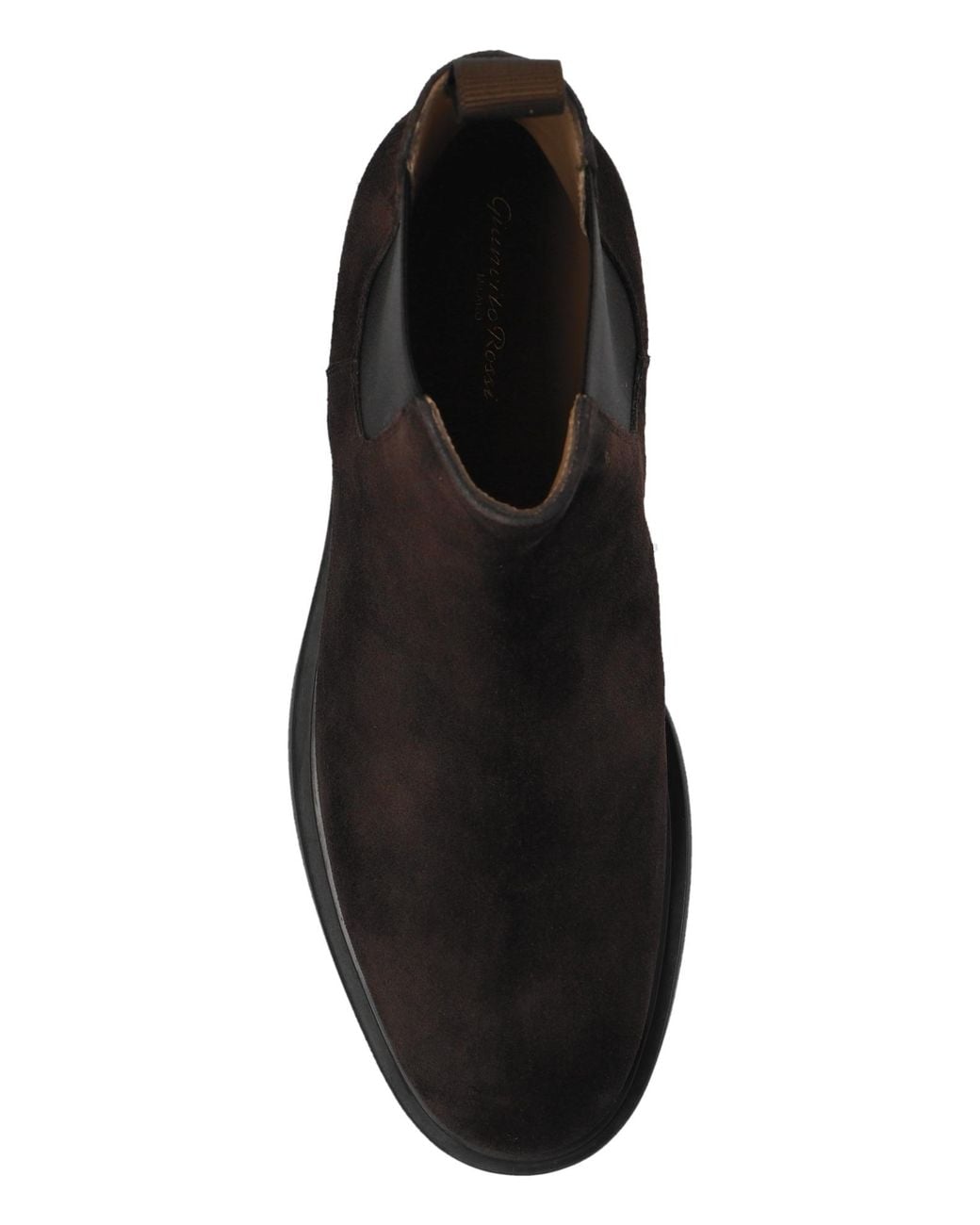 Gianvito Rossi Black Douglas Round Toe Chelsea Boots for men