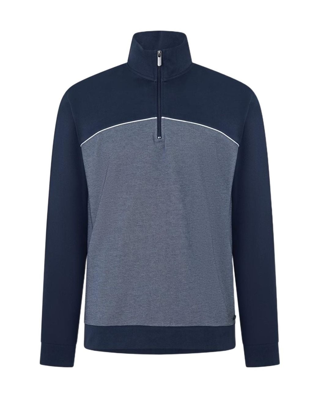 Boss Blue Quarter-Zip Fleece for men