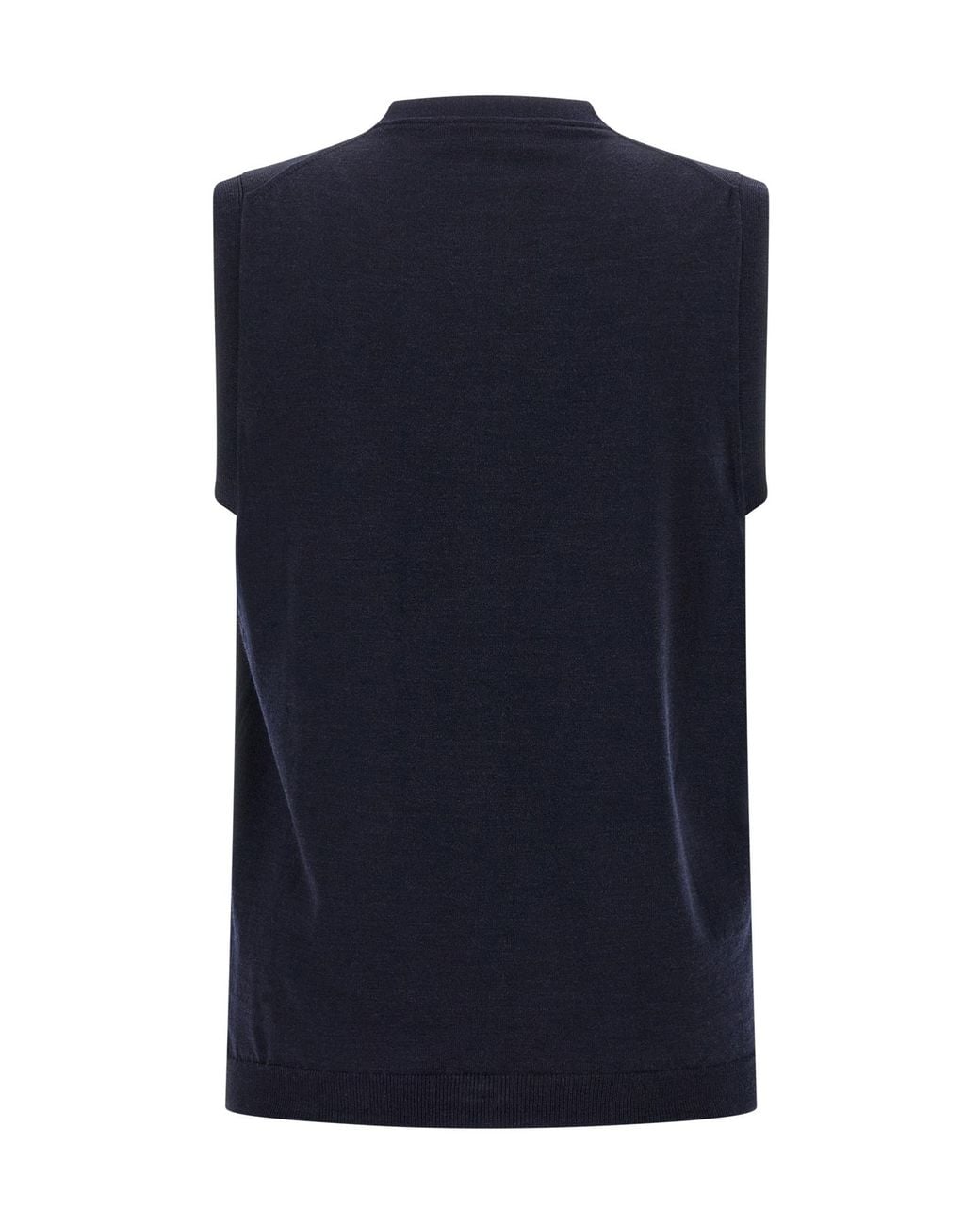 Zanone Blue V-Neck Vest for men