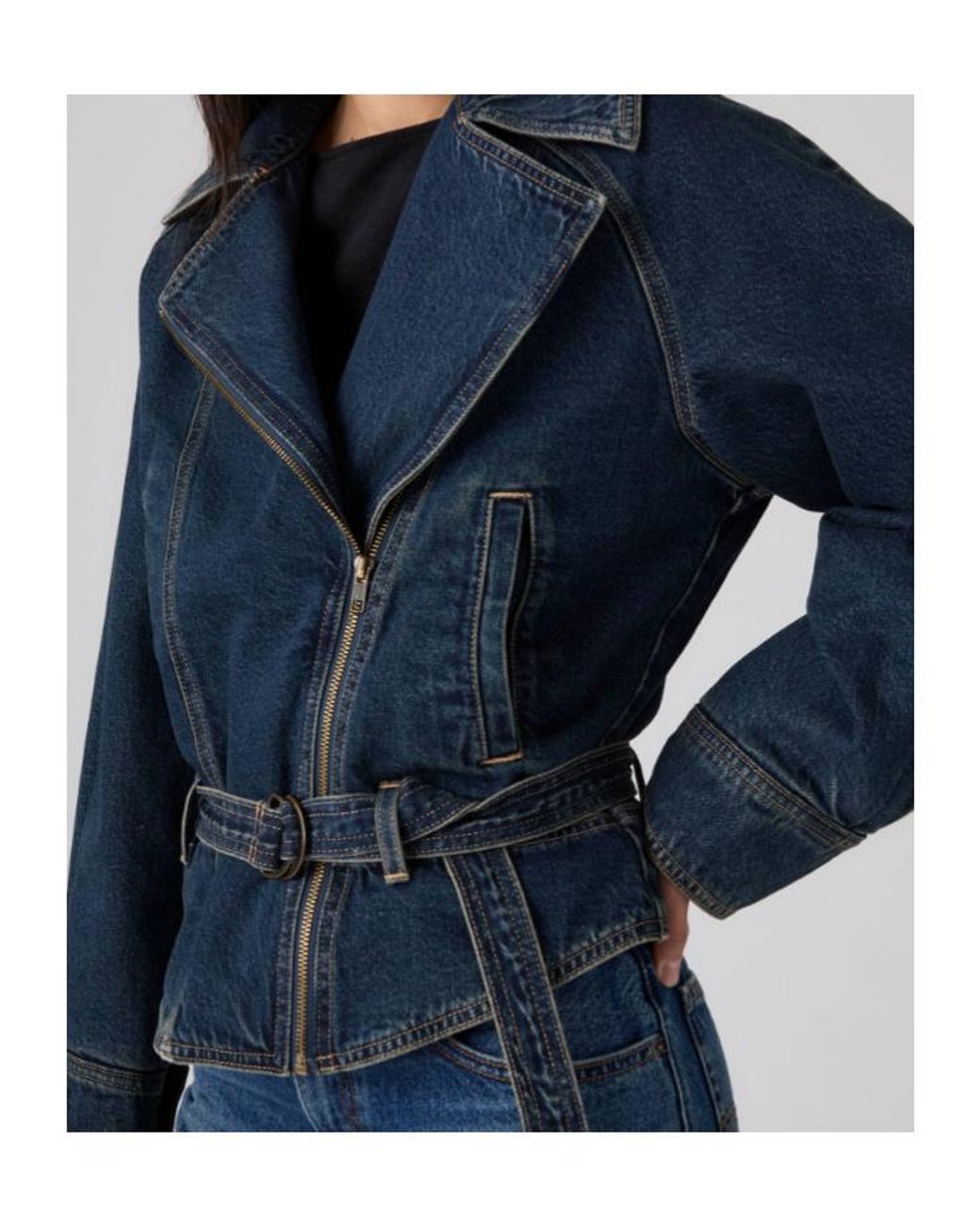 Levi's Blue Belted Denim Jacket