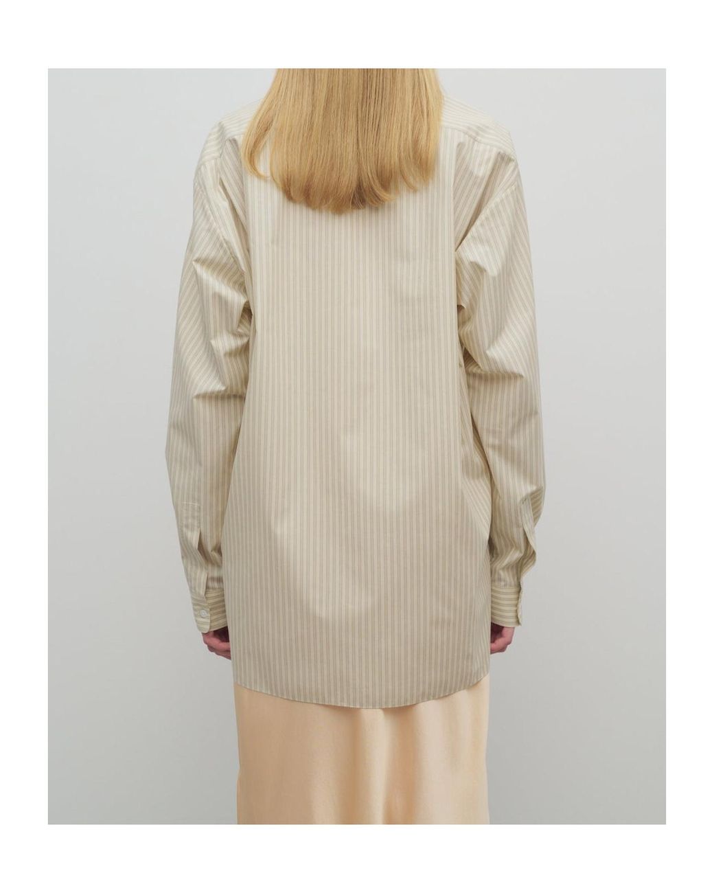 The Row Natural Nesson Striped Button-Up Shirt