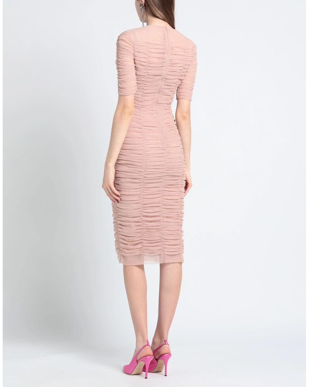 Dolce & Gabbana Pink Midi Dresses