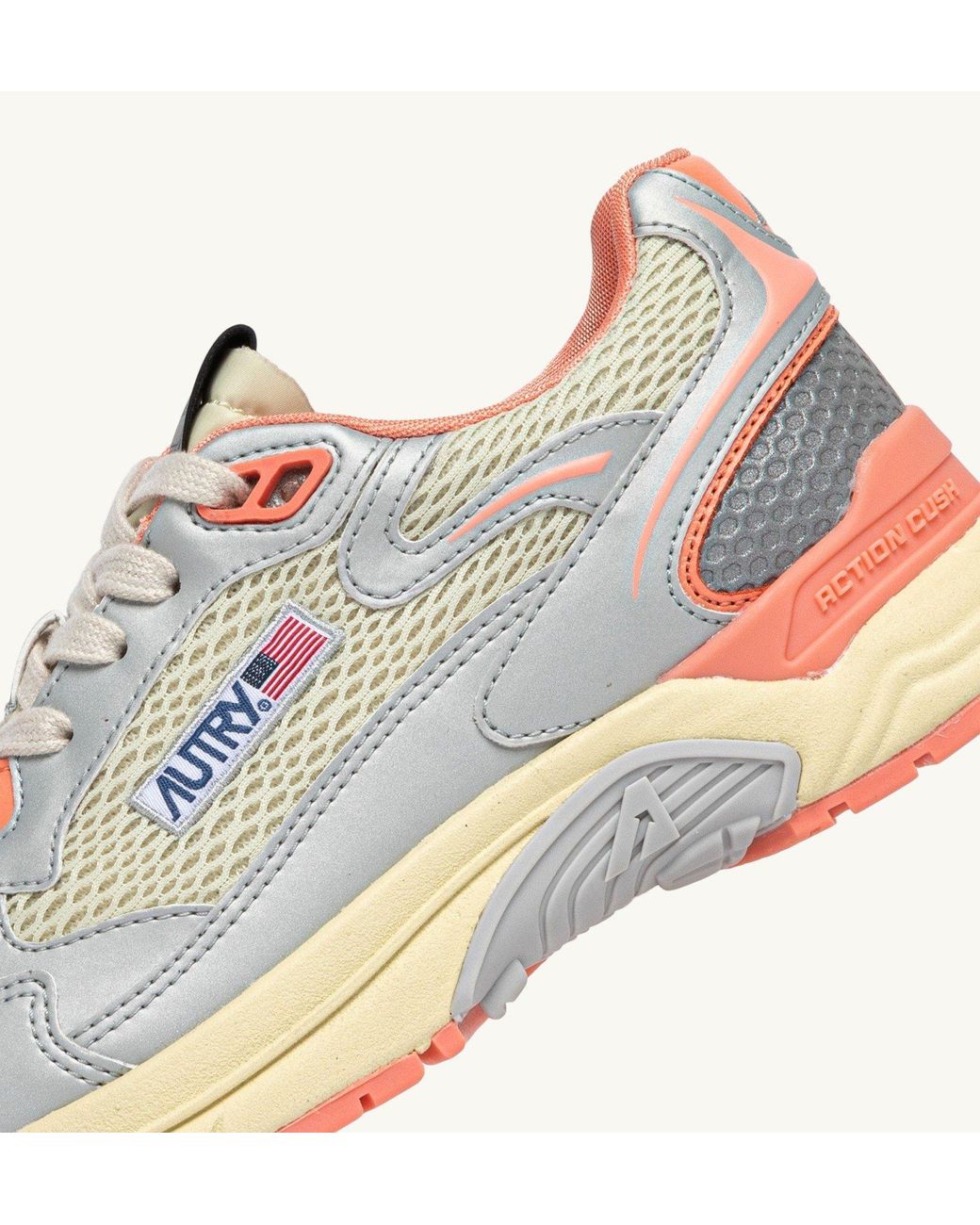 Autry White Hyperway Mesh Panel Sneakers