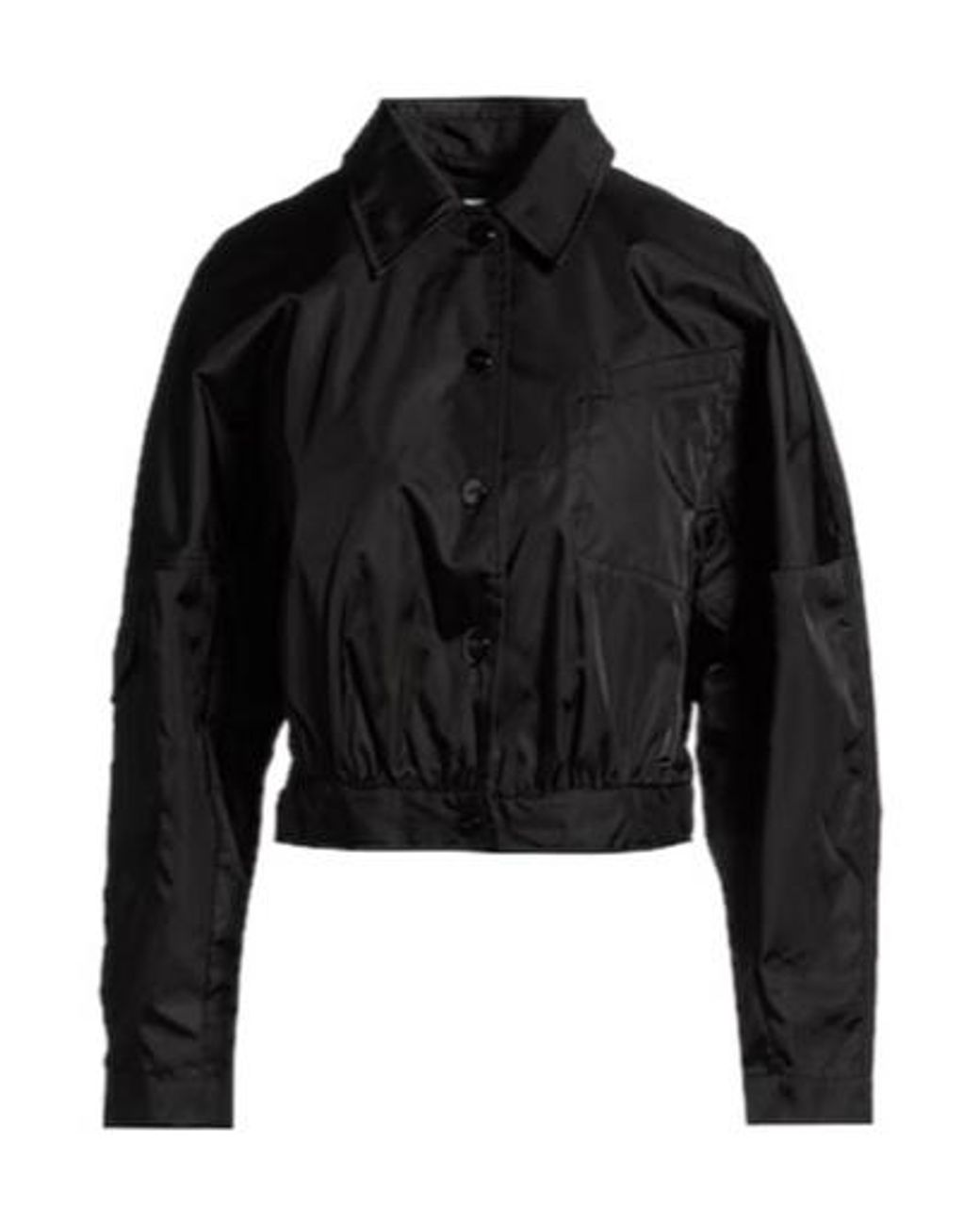 Ganni Black Simple And Loose Jacket