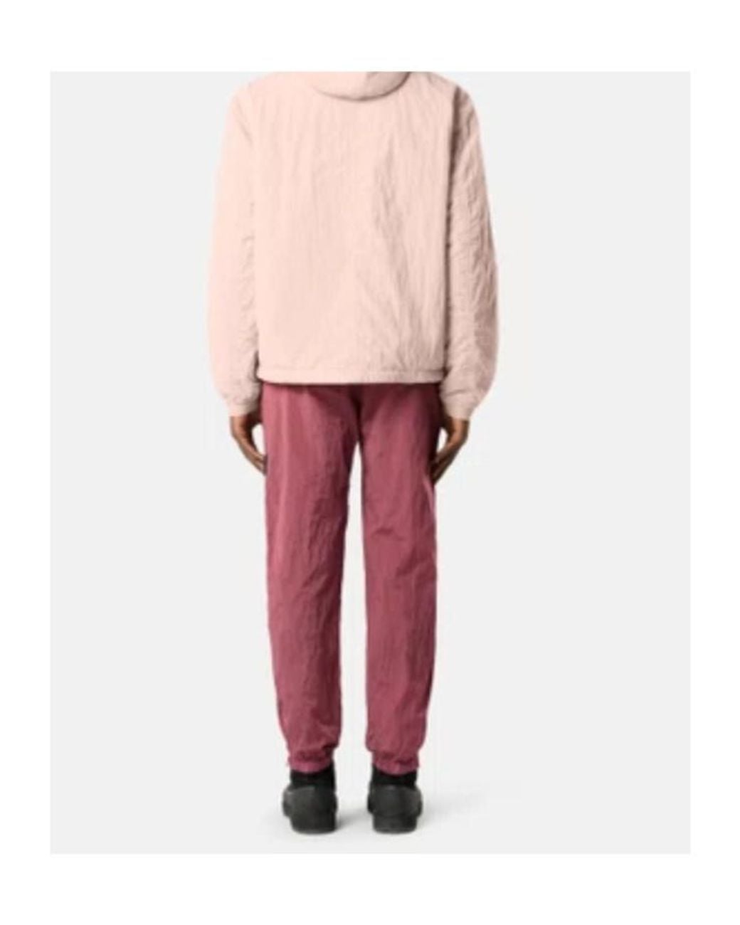 Stone Island Red Logo Patch Track Pants for men