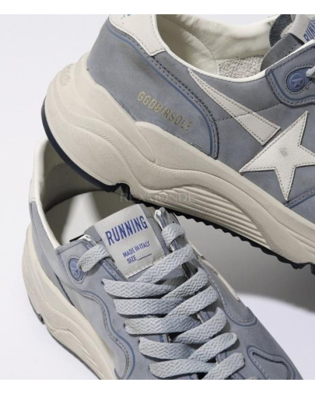 Golden Goose Deluxe Brand Gray Running Sole Low-Top Sneakers for men
