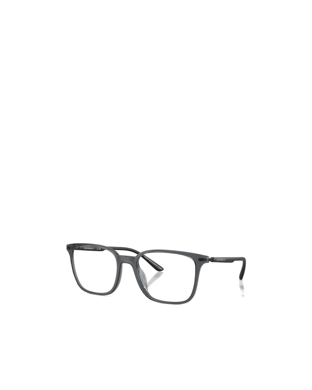 Emporio Armani Metallic Square Frame Glasses for men