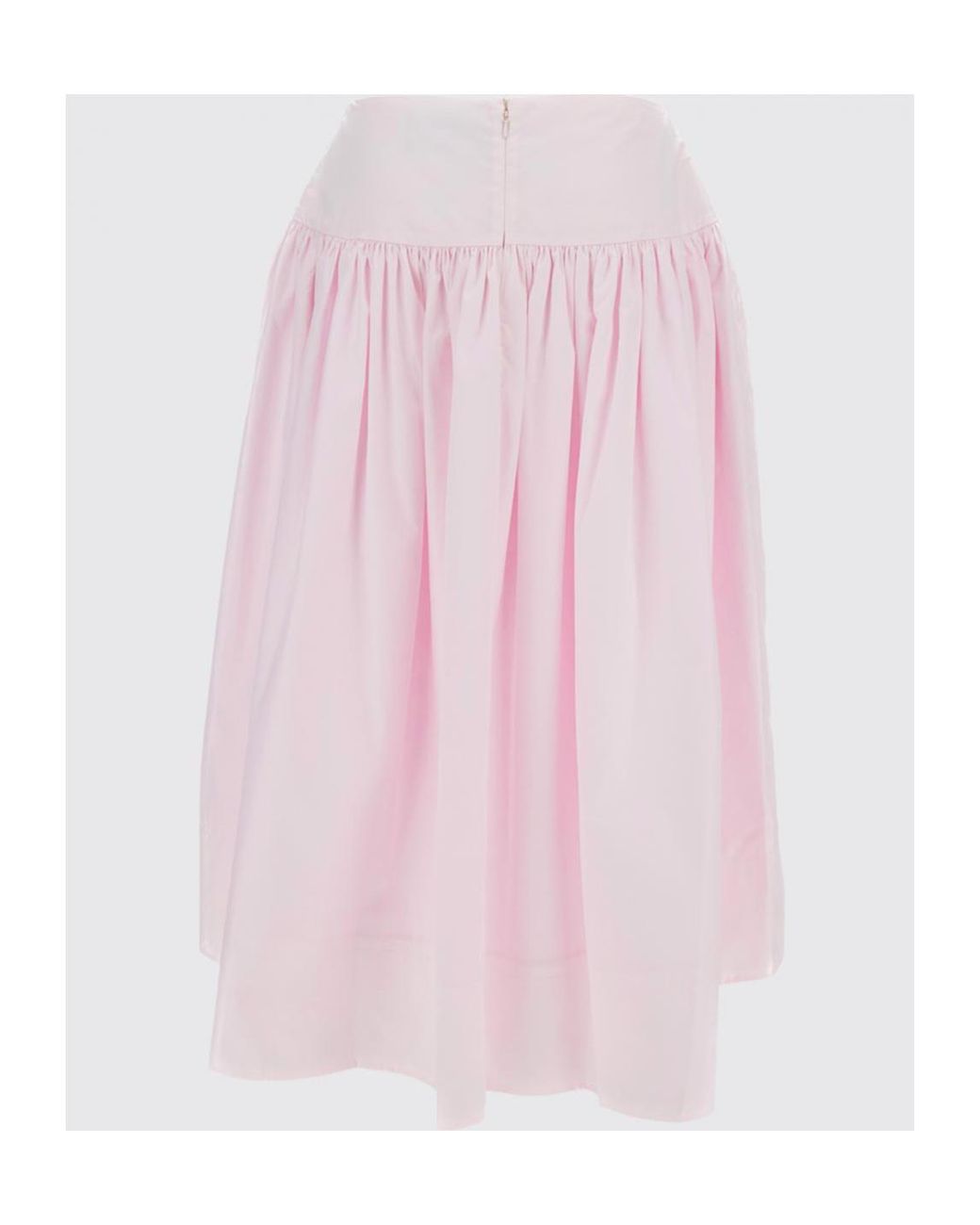 Simone Rocha Pink Pleated Midi Skirt
