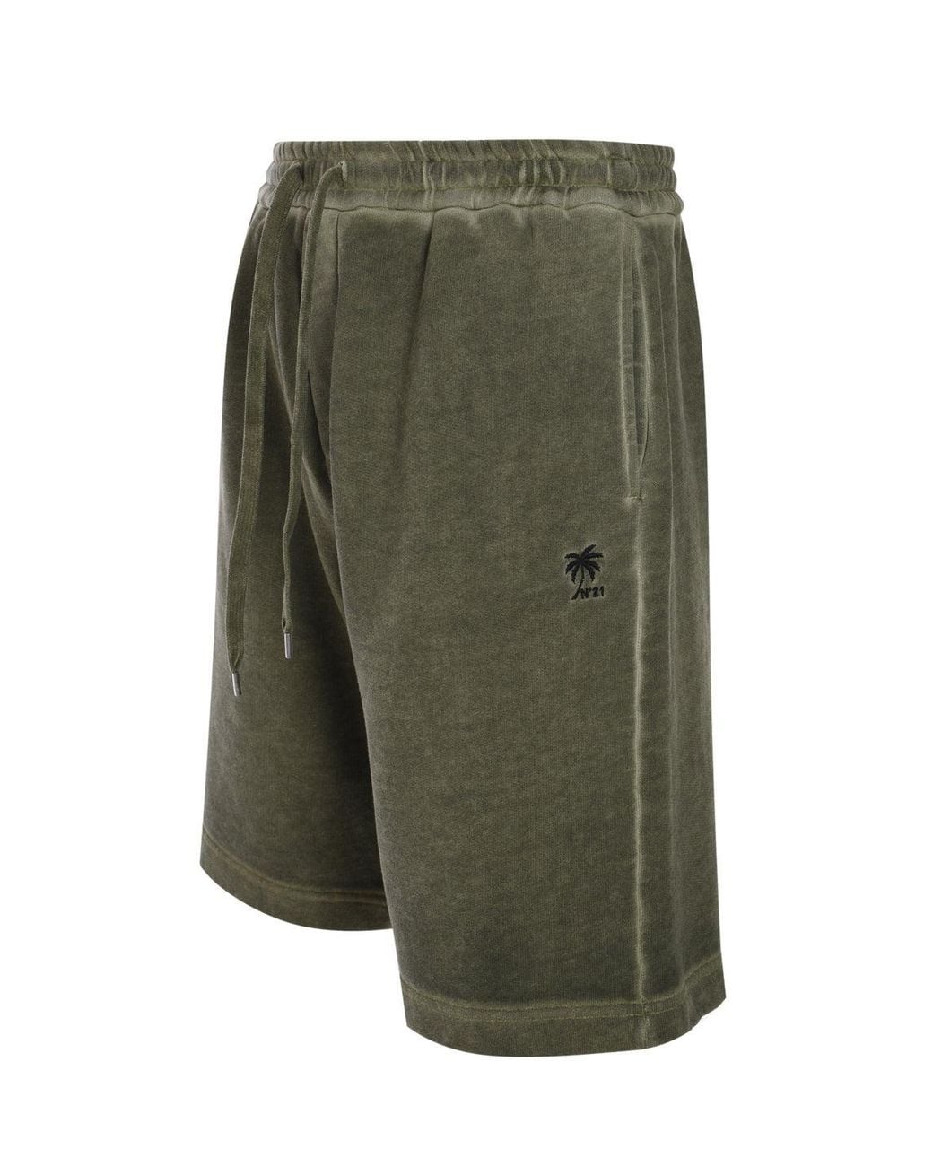 N°21 Green Shorts for men