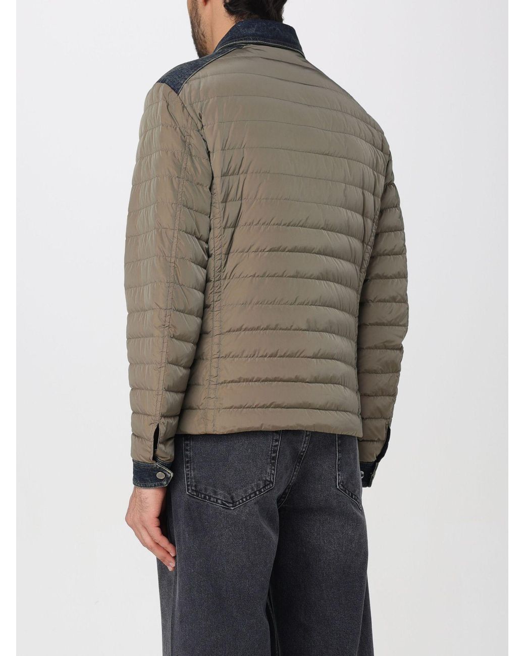 Moorer Blue Crespi-04Y Quilted Jacket for men