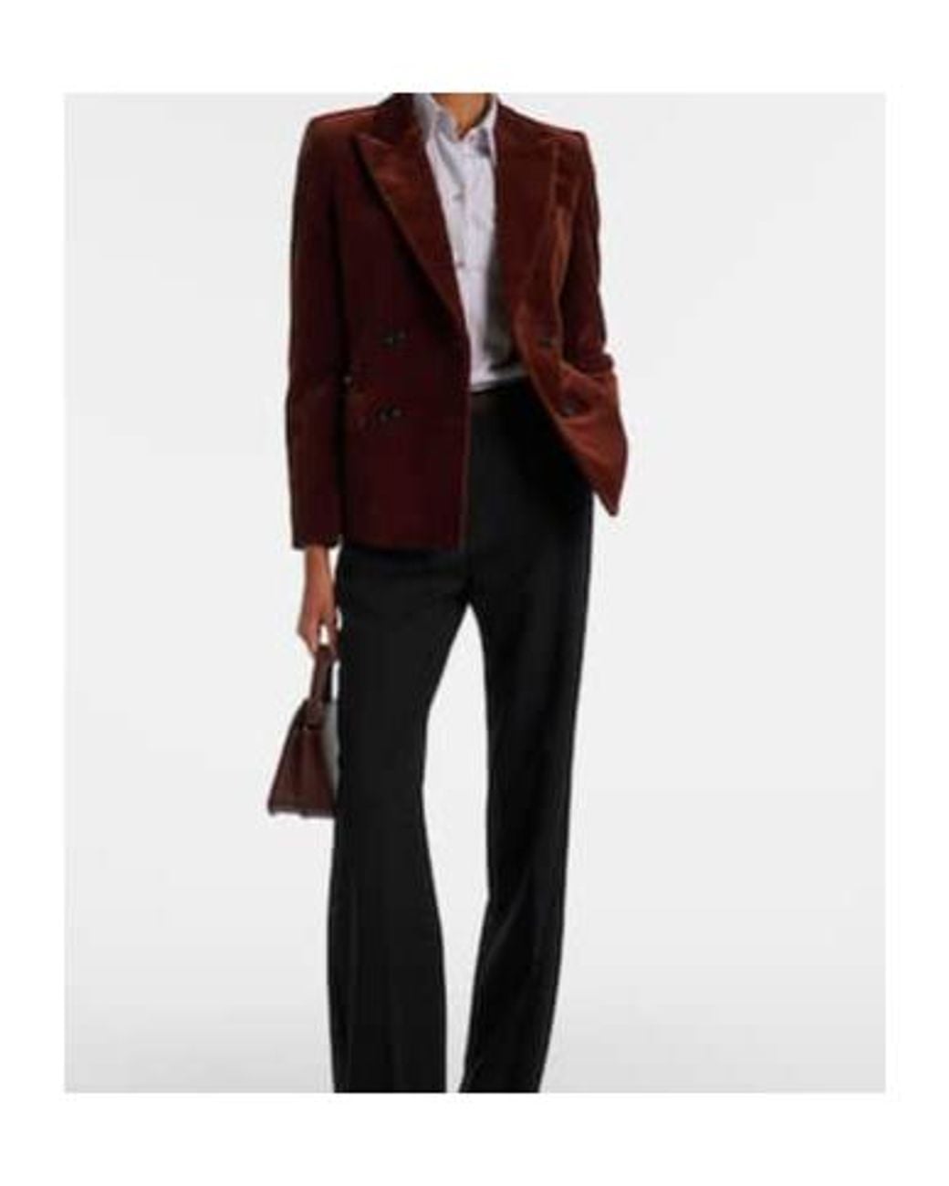 Nili Lotan Red Velvet Blazer