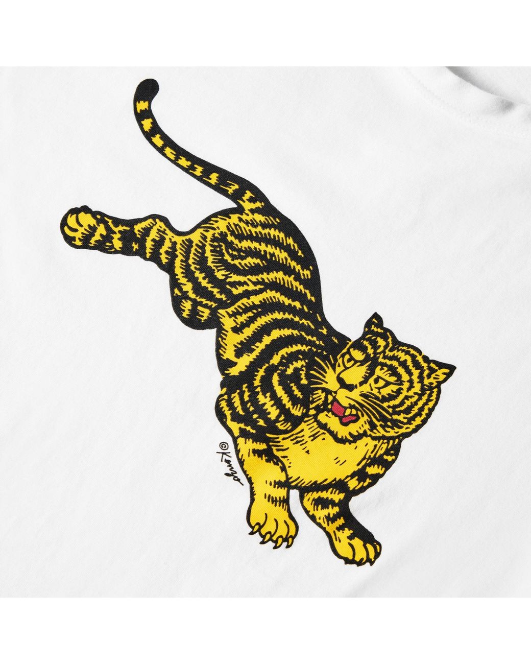 KENZO White Crewneck Shortsleeve Tee for men