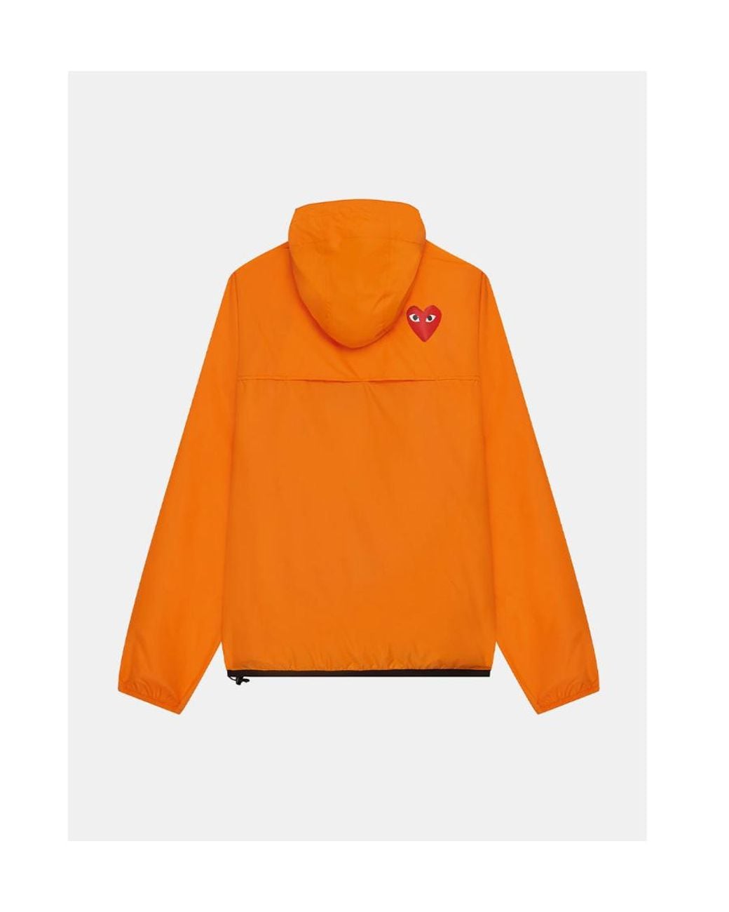 COMME DES GARÇONS PLAY Orange Comme Des Garçons Play X K-Way Half Zipped Jacket for men