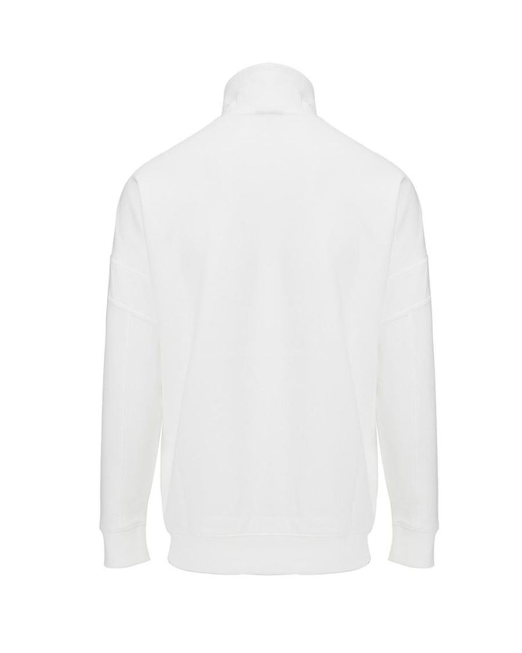 Boss White Zipper Detail Sweater for men