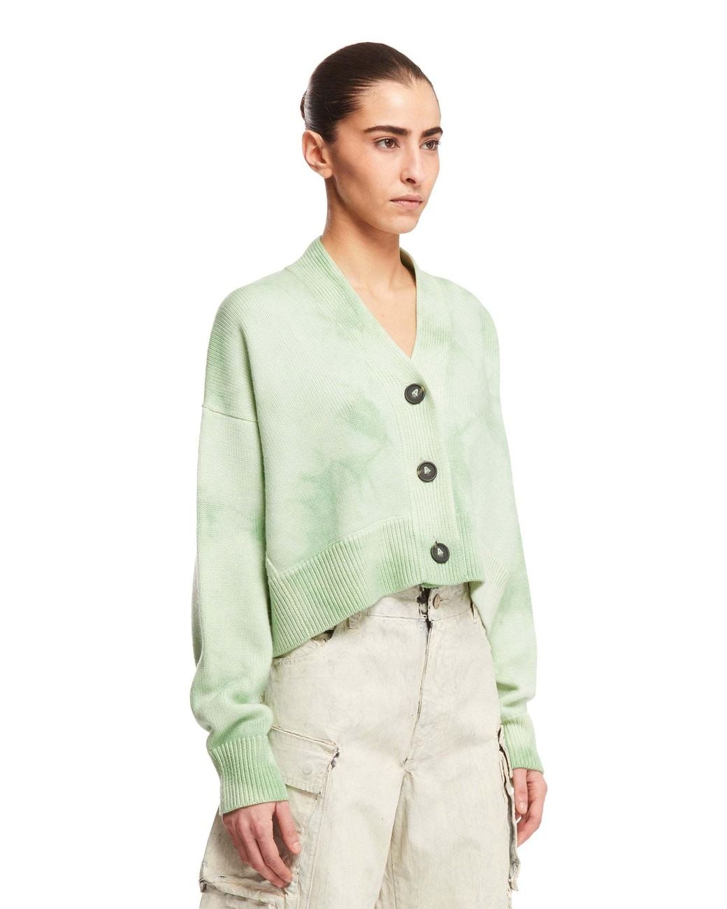 Alanui Green Magic Journey Tie-Dye Cardigan