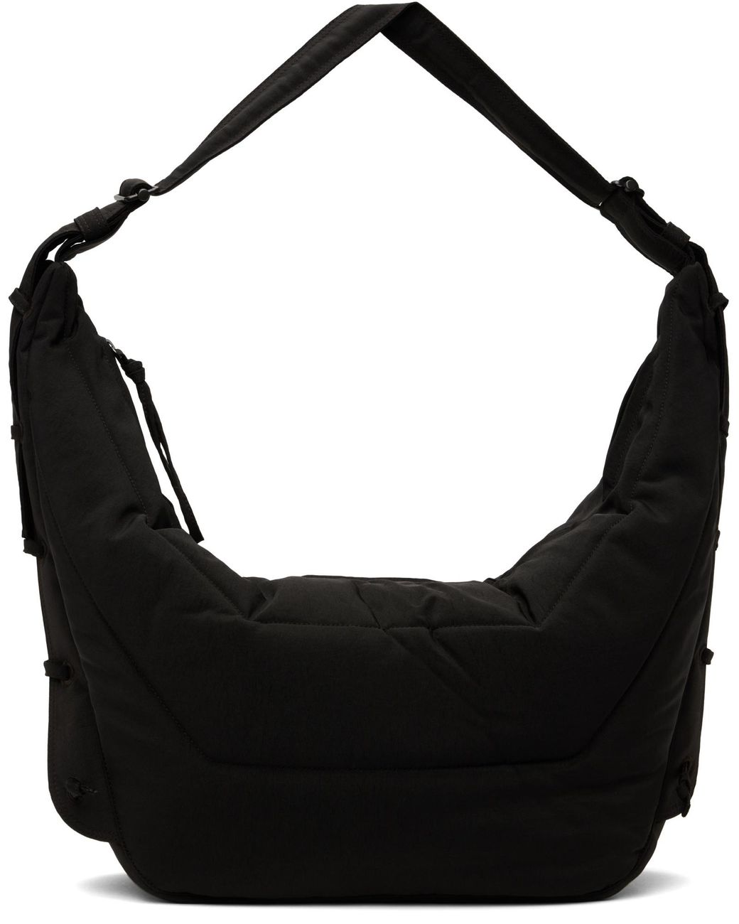 Lemaire Black Game Large Zipped Shoulder Bag