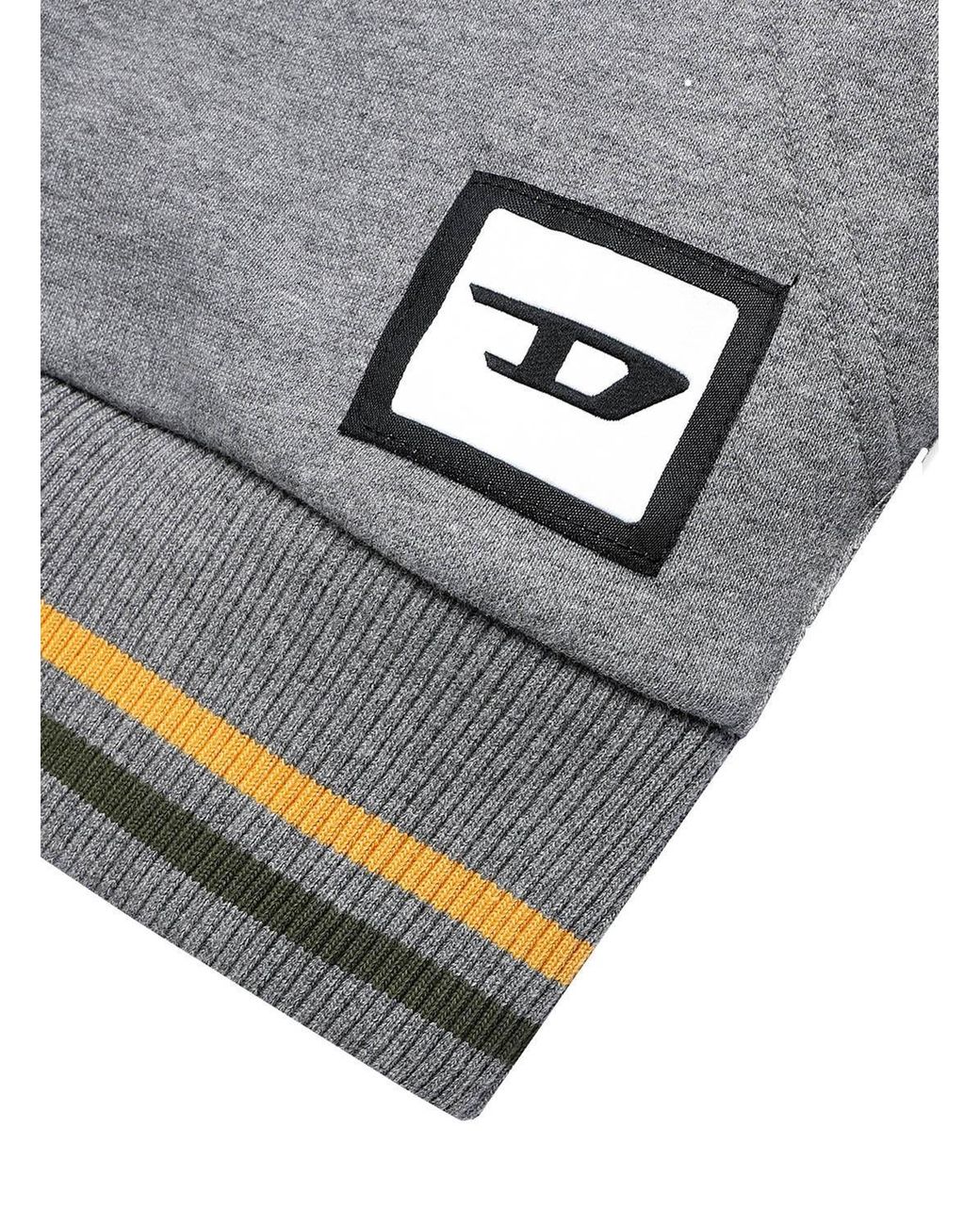 DIESEL Gray Zip-Up Long-Sleeve Jacket for men