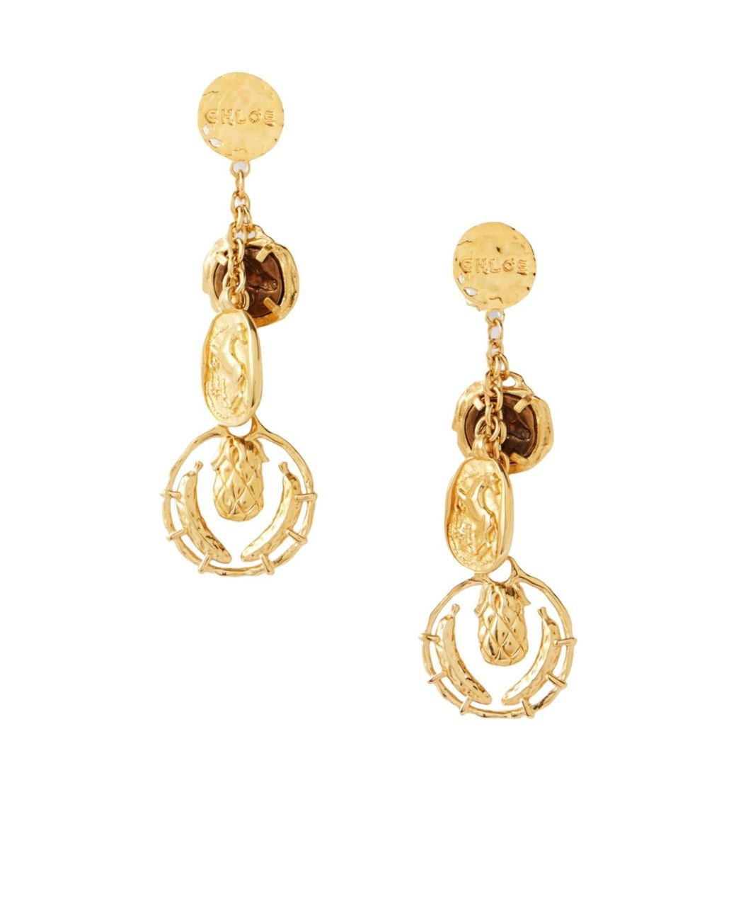 Chloé Metallic Tone Earrings