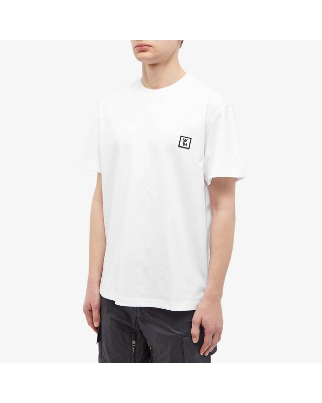 Wooyoungmi White Logo-Patch T-Shirt for men