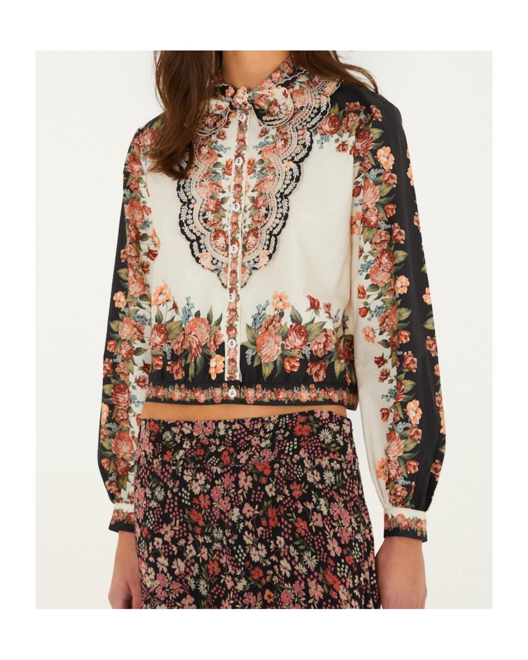 Farm Rio Multicolor Printed Shirt