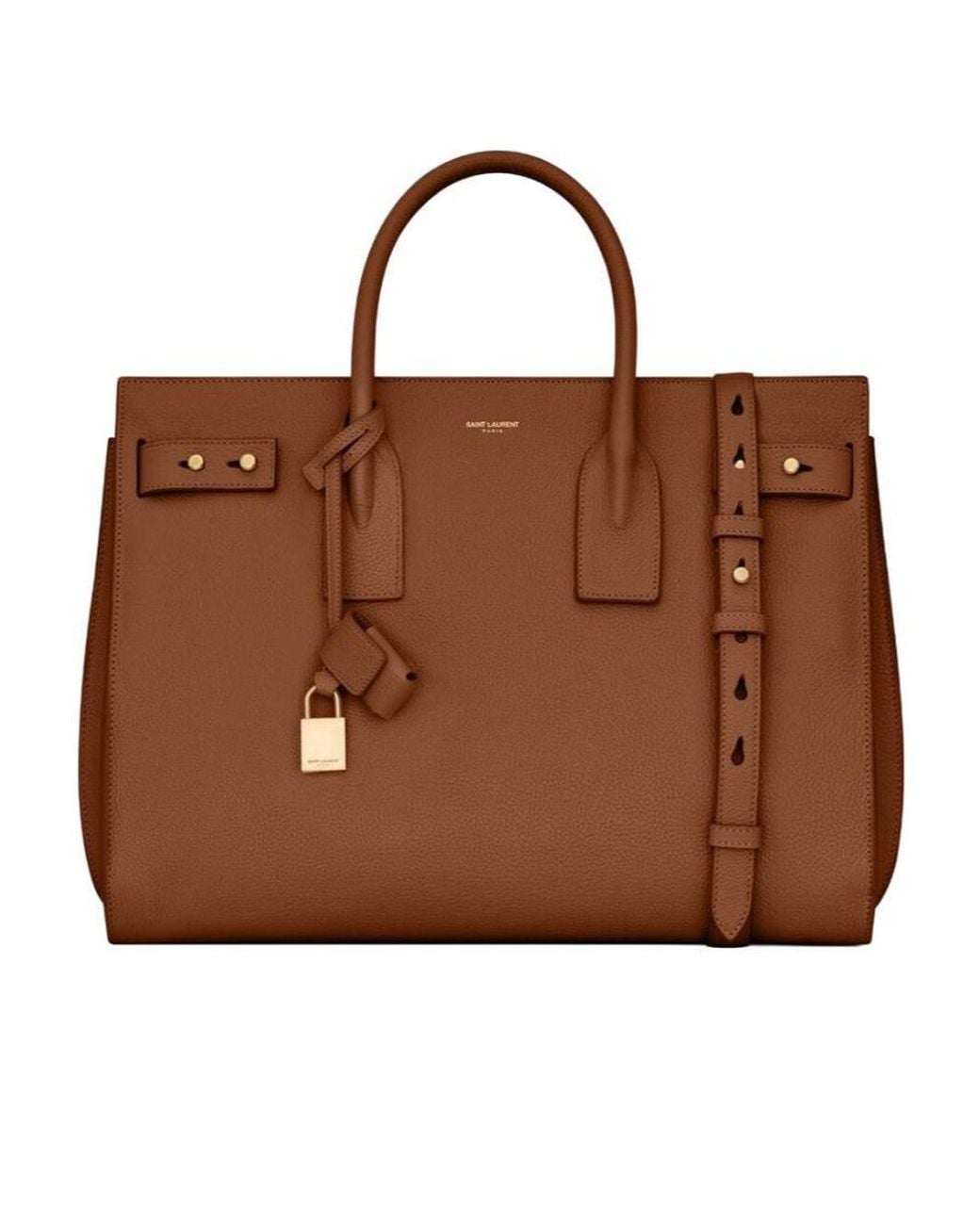 Saint Laurent Brown Sac De Jour Supple Medium Tote Bag