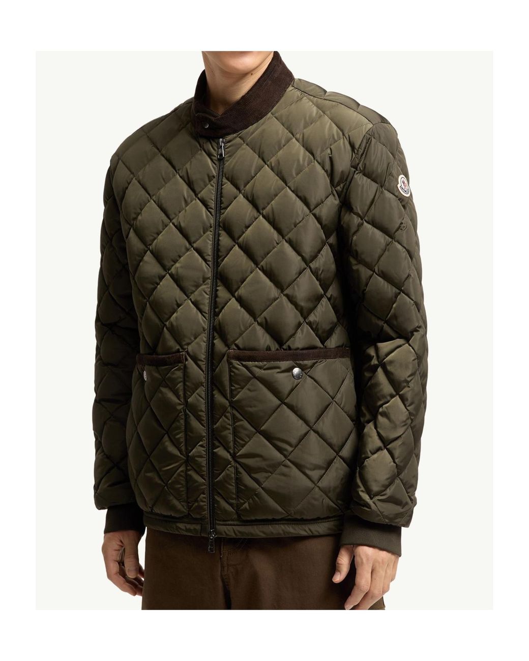 Moncler Green Eclal Short Down Jacket for men