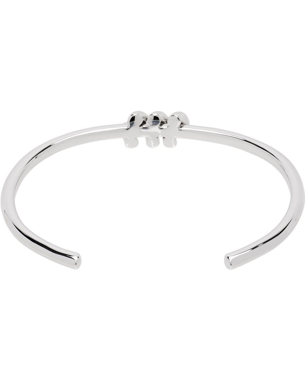NUMBERING White Open Bracelet for men