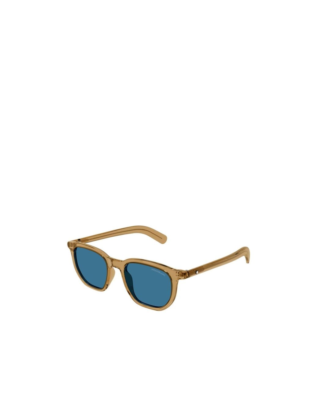 Montblanc Blue Eyewear Square Frame Sunglasses for men