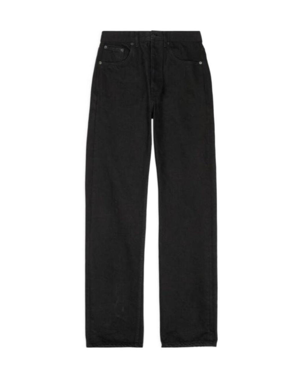 Balenciaga Black Cropped-Leg Jeans