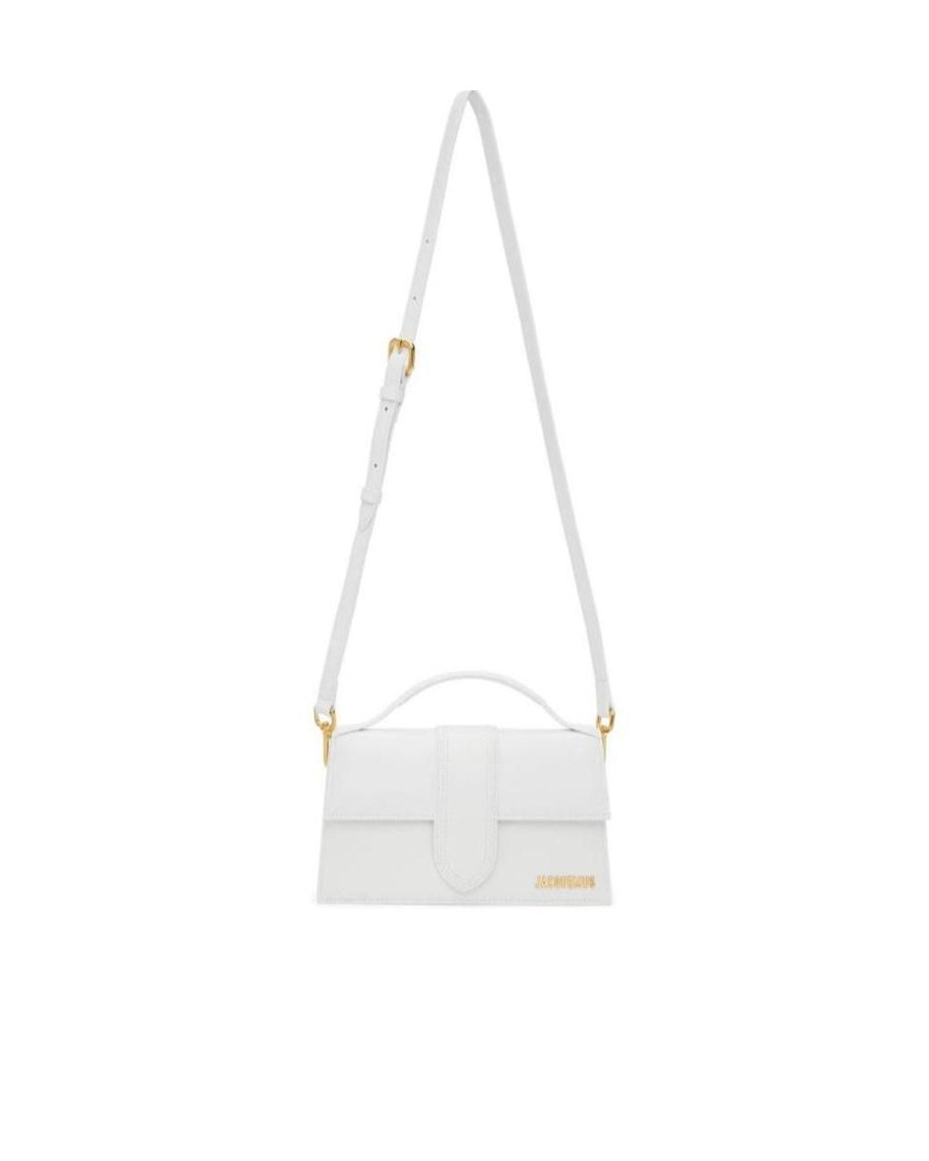 Jacquemus White Le Grand Bambino Logo Plaque Shoulder Bag